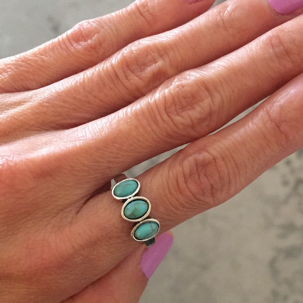 Turquoise Boho Ring - Picture 4 of 6